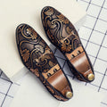 Raymond - Men's Paisley Print Slip-On Loafers