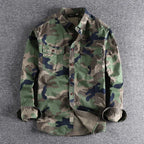 Reid - Men's Camouflage Long Sleeve Button-Down