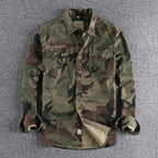 Reid - Men's Camouflage Long Sleeve Button-Down