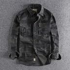 Reid - Men's Camouflage Long Sleeve Button-Down
