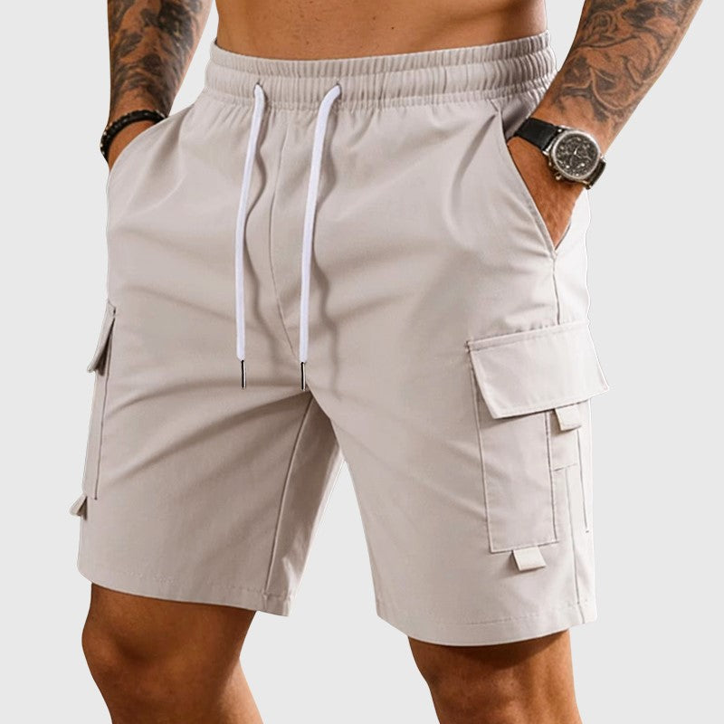 Ronald - Men's Drawstring Utility Cargo Shorts