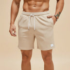 Ryan - Men's Waffle Knit Drawstring Lounge Shorts