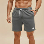 Ryan - Men's Waffle Knit Drawstring Lounge Shorts