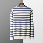 Ryan - Men's Classic Stripe Long Sleeve Sweater