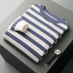 Ryan - Men's Classic Stripe Long Sleeve Sweater