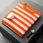 Ryan - Men's Classic Stripe Long Sleeve Sweater