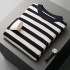 Ryan - Men's Classic Stripe Long Sleeve Sweater
