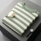 Ryan - Men's Classic Stripe Long Sleeve Sweater
