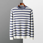 Ryan - Men's Classic Stripe Long Sleeve Sweater