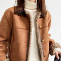 Sadie - Women's Sherpa-Lined Button Jacket