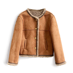 Sadie - Women's Sherpa-Lined Button Jacket