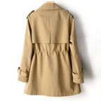 Sarah - Women's Trench Coat with Storm Flap