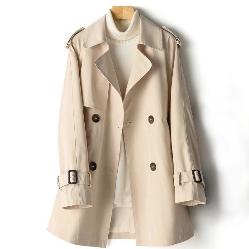 Sarah - Women's Trench Coat with Storm Flap