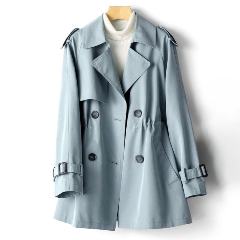 Sarah - Women's Trench Coat with Storm Flap