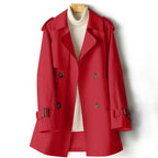 Sarah - Women's Trench Coat with Storm Flap