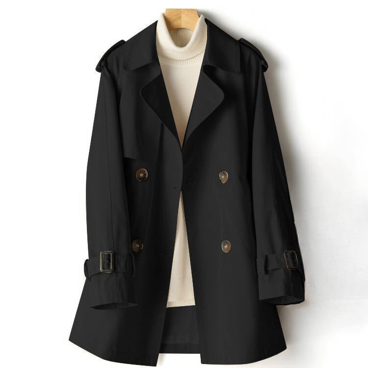 Sarah - Women's Trench Coat with Storm Flap