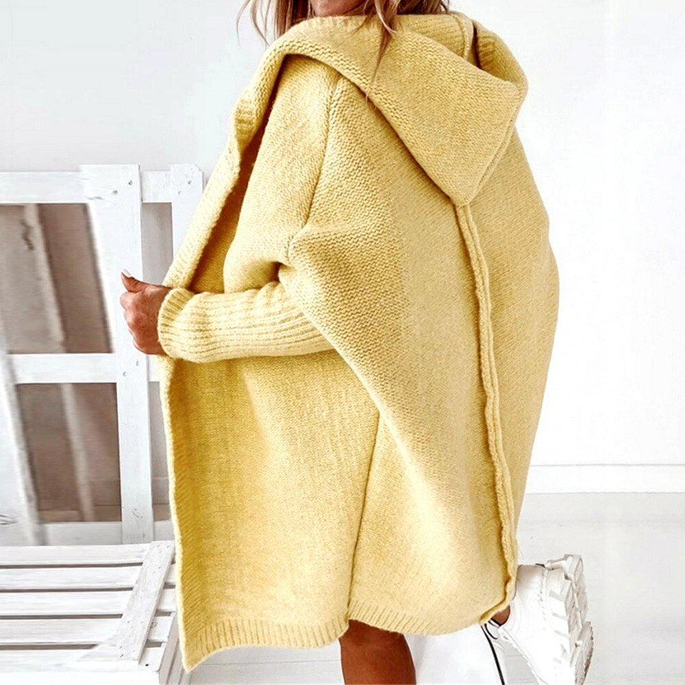 Scarlett - Women's Hooded Knit Cardigan