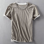 Simon - Cotton Crew Neck Short Sleeve T-Shirt