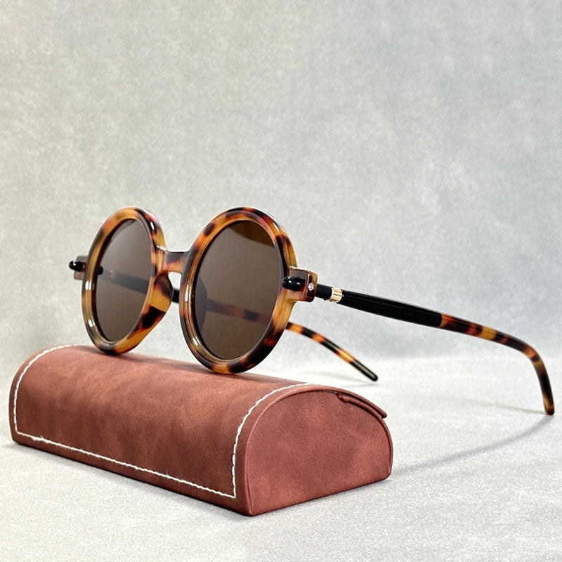 Solvane - Bohemian Bold Circular-Frame Sunglasses