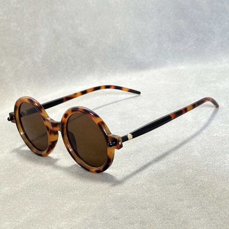 Solvane - Bohemian Bold Circular-Frame Sunglasses