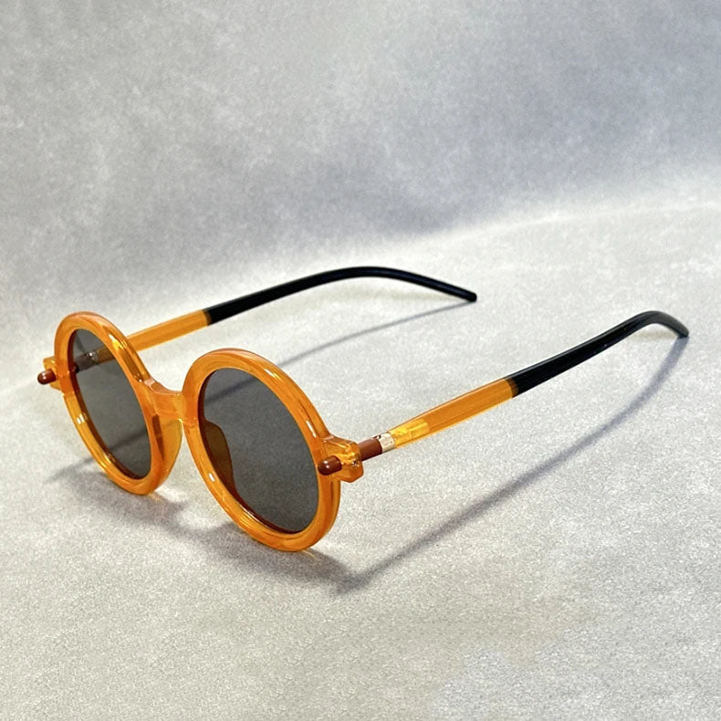 Solvane - Bohemian Bold Circular-Frame Sunglasses