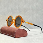 Solvane - Bohemian Bold Circular-Frame Sunglasses
