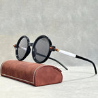 Solvane - Bohemian Bold Circular-Frame Sunglasses
