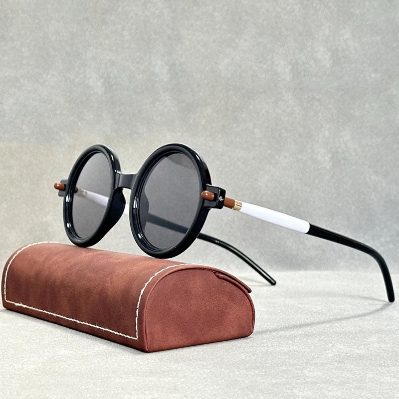 Solvane - Bohemian Bold Circular-Frame Sunglasses