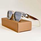 Sorelle - Bold Square Oversized Metallic Sunglasses