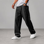 Stephen - Men's Relaxed Wide-Leg Linen Pants