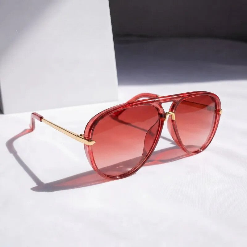 Sterling - Oversized Gradient Aviator Sunglasses