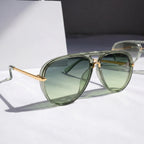 Sterling - Oversized Gradient Aviator Sunglasses