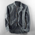Steven - Men's Mandarin Collar Linen Button-Up Shirt