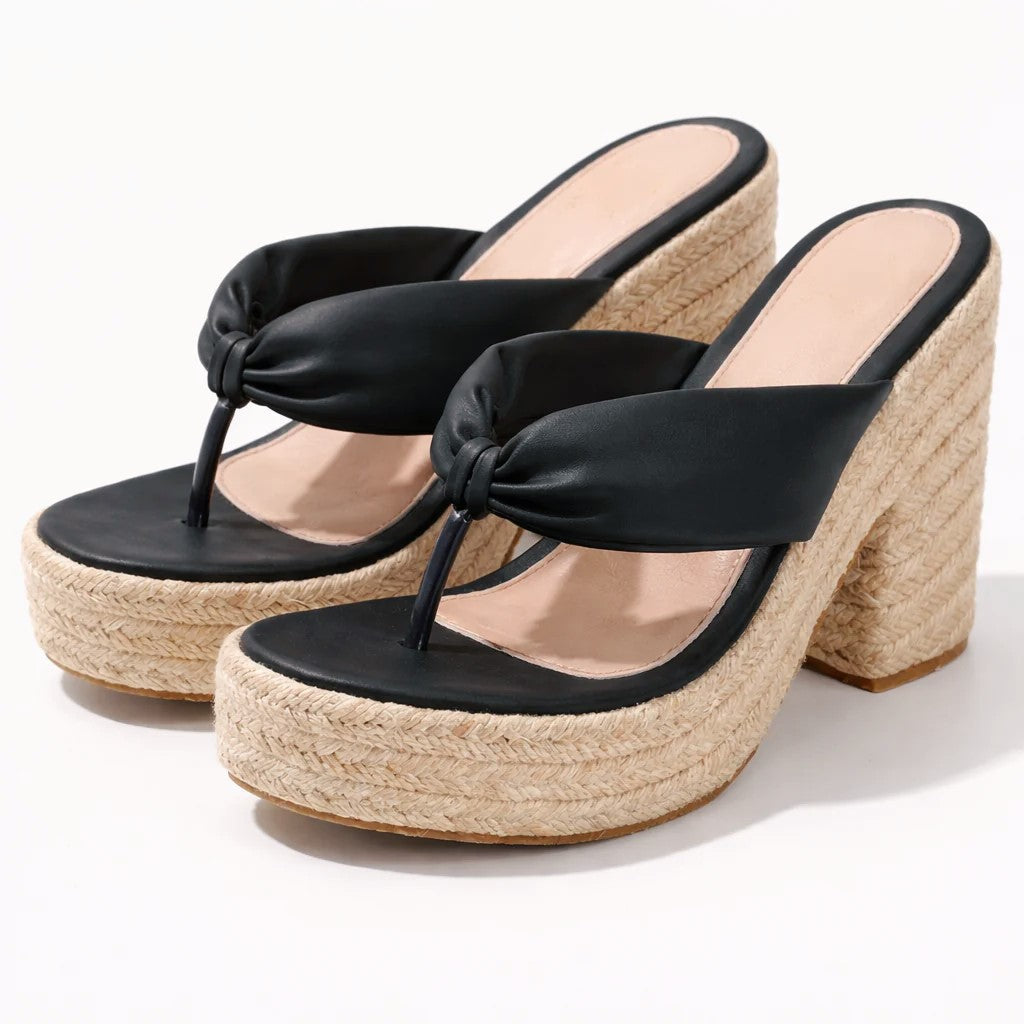 Talia - Women's Boho Espadrille Block-Heel Sandals