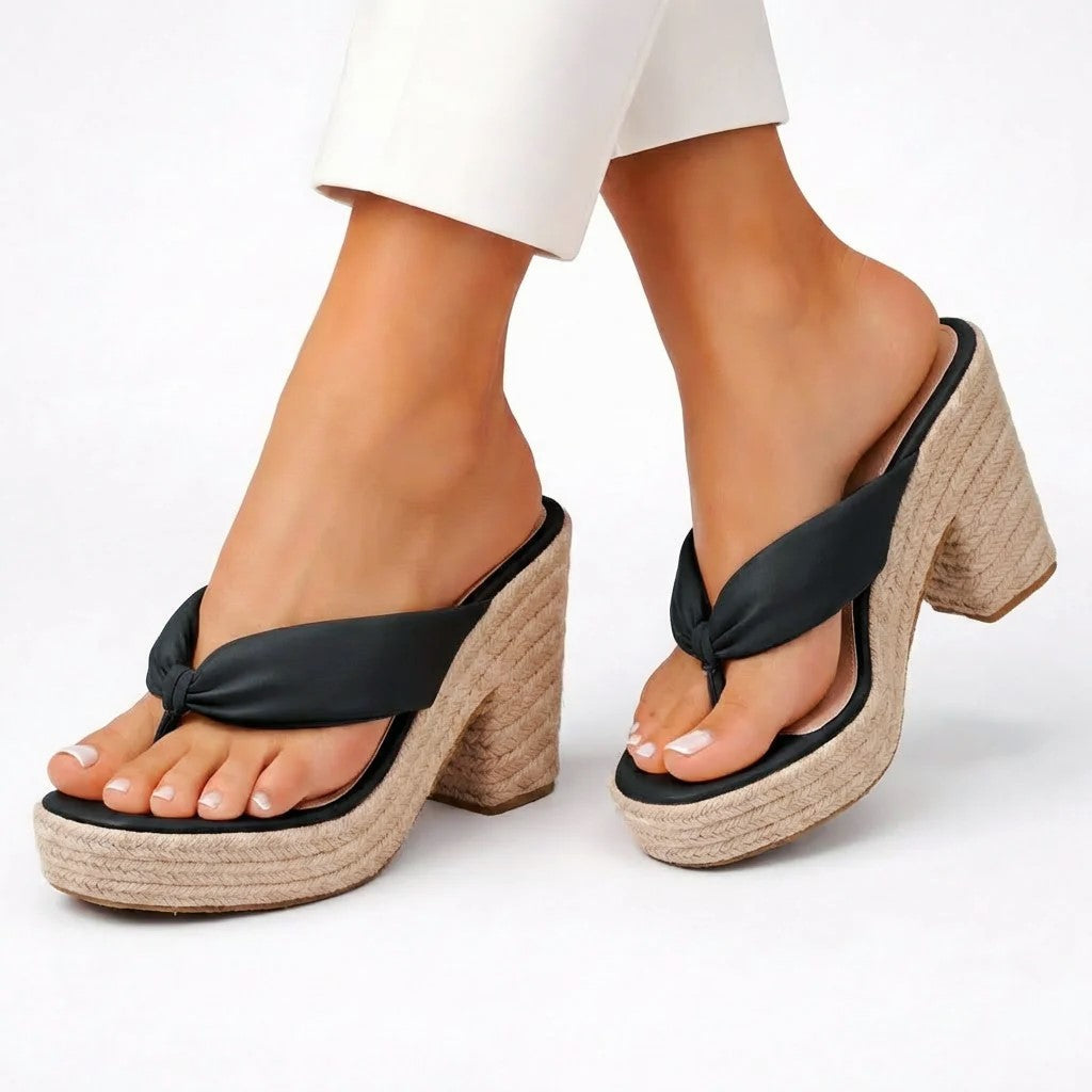 Talia - Women's Boho Espadrille Block-Heel Sandals