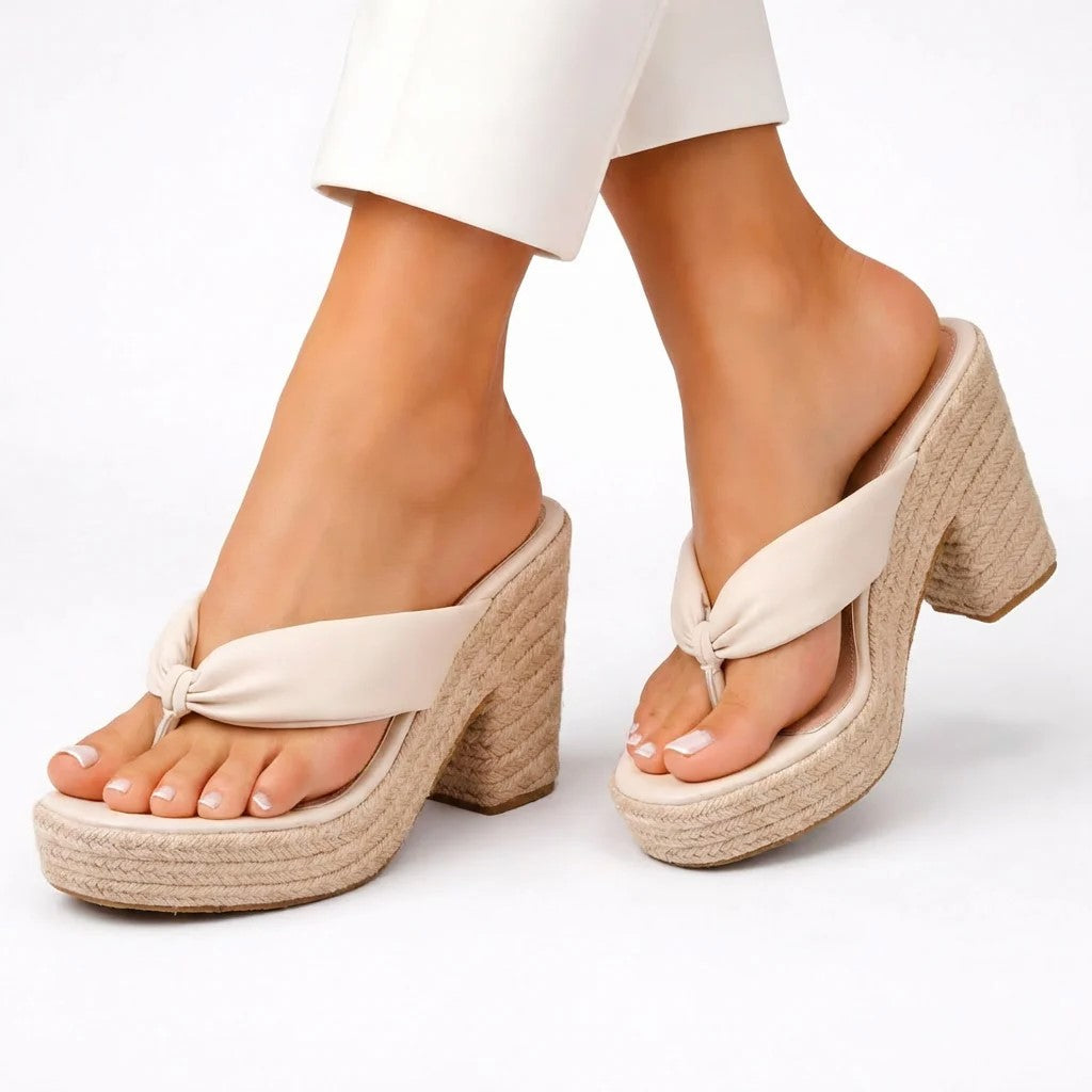 Talia - Women's Boho Espadrille Block-Heel Sandals