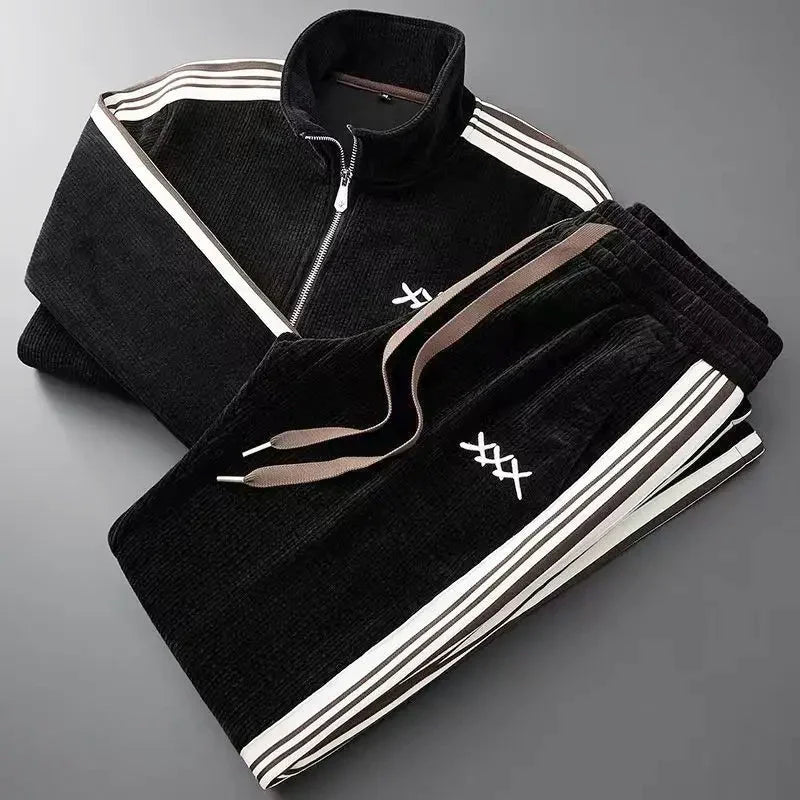 Toby - Men's Corduroy Zip Tracksuit Set