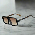 Velour - Bold Hexagonal-Frame Shield Sunglasses