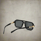 Velour - Bold Hexagonal-Frame Shield Sunglasses
