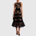 Viola - Women’s Sleeveless Embroidered Midi Dress