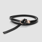 Vionne - Women's Slim Leather Tie-Waist Belt