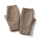 Virelle  - Ribbed Fingerless Cashmere Mittens