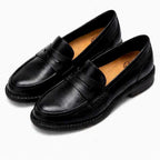 Viviana - Women's Leather Penny Strap Slip On Loafers