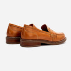 Viviana - Women's Leather Penny Strap Slip On Loafers