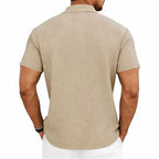Watson - Men's Textured Vertical Knit Polo Shirt