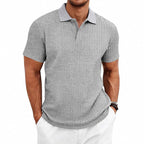 Watson - Men's Textured Vertical Knit Polo Shirt
