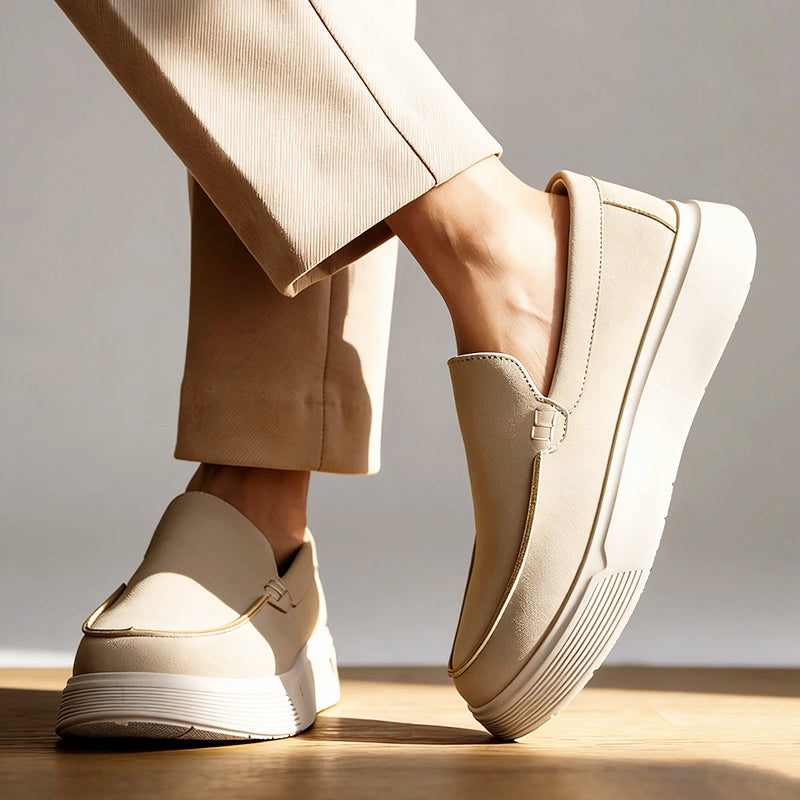 Wesley - Men's Chunky Sole Slip-On Loafers
