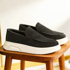 Wesley - Men's Chunky Sole Slip-On Loafers