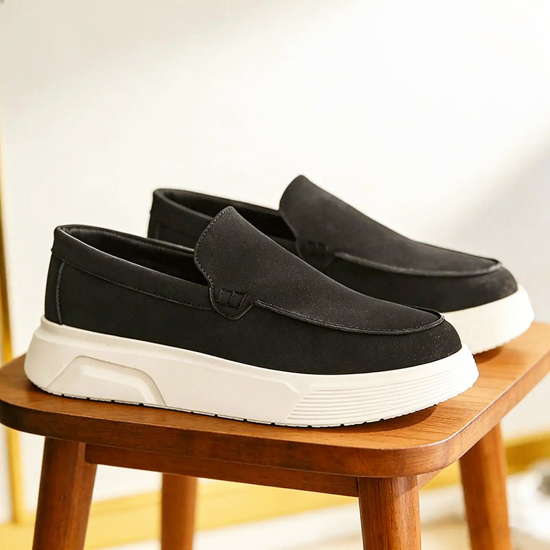 Wesley - Men's Chunky Sole Slip-On Loafers