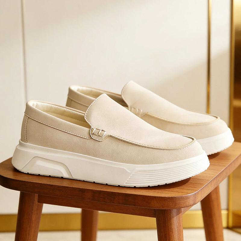Wesley - Men's Chunky Sole Slip-On Loafers